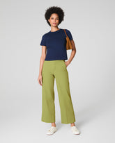 SPANXsupersmoothâ„¢ Stretch Twill Cropped Wide Leg Pant | Cypress
